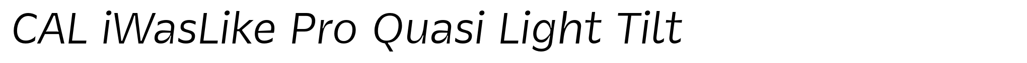 CAL iWasLike Pro Quasi Light Tilt image